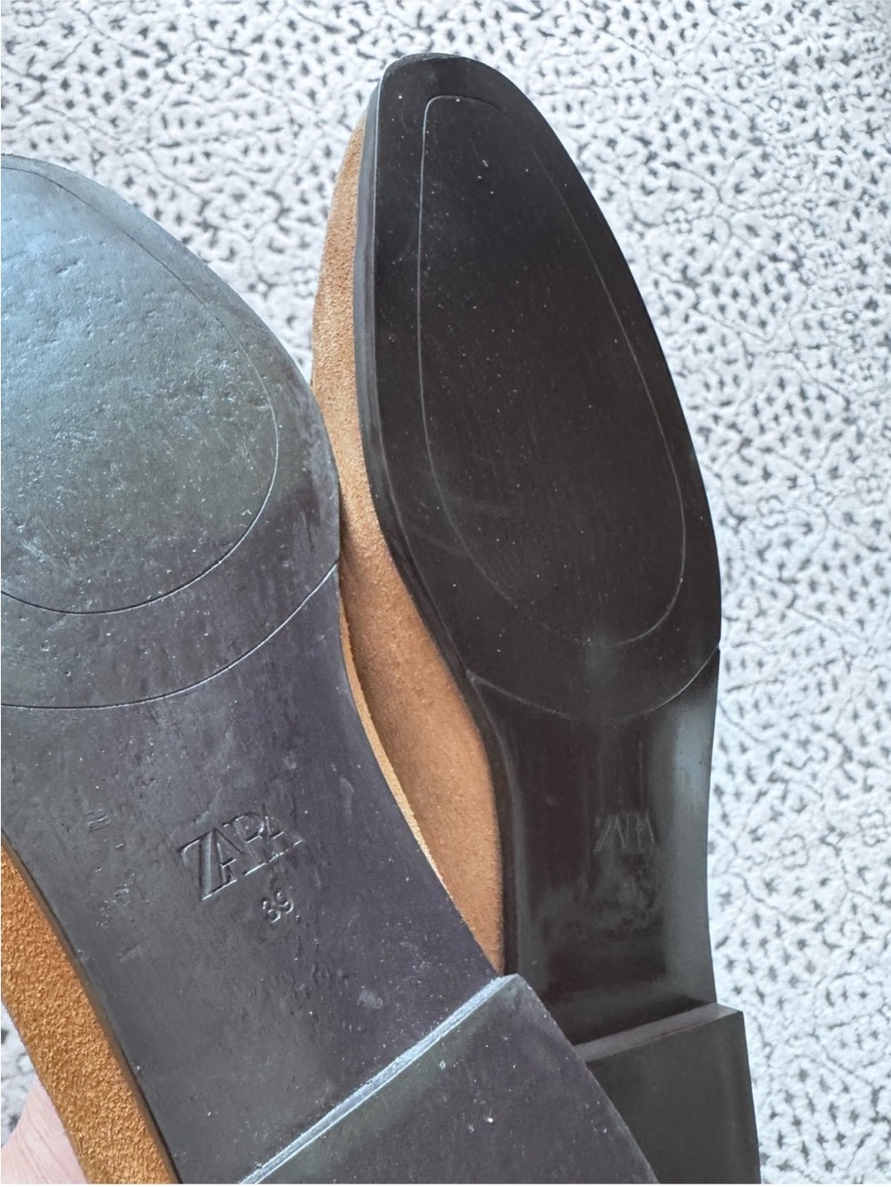 Zara FLAT SPLIT SUEDE
LOAFERS Sand Brown Tan Penny
Loafers Slip On Mule Size 9 - Picture 8 of 10